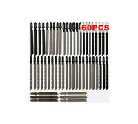 60Pcs T Shank Jigsaw Blades Tool Set Wood & Metal Fit Bosch Makita etc