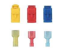60Pcs T Tap Wire Connectors,Quick Splice Electrical Wire Terminal Connectors,Insulated Male Quick Disconnect Spade Terminals Assortment Kit,for AWG 22-18, 18-14, 12-10,Terminals,Disconnect Terminals