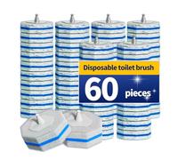60PCS Toilet Bowl Cleaner Wand Refills Compatible with CLOROX. Disposable Toilet Brush Refills. Bathroom Cleaning. Disposable Toilet Bowl. High-Density Disposable Toilet Brush Scrubber