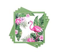 60PCS Tropical Flamingo Summer Paper Napkins Disposable Decorative
