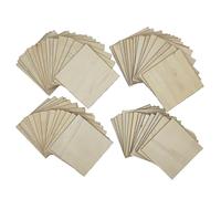 60PCS Unfinished Plywood Sheets, 10 x 10 x 0.2cm Square Wooden Sheets, Wood Blank Sheets Boards for DIY Crafts, Painting, Engraving