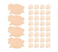 60pcs Unfinished Wooden Sheep Shapes for Painting and Craft Projects