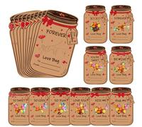 60Pcs Valentines Day Cards for Kids, Bottle Shaped Exchange Card for Classroom, Personalization Kid's Valentine Cards, Funny Valentine Gifts for Schools Party Events (10 Greeting Card Styles)