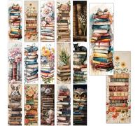 60Pcs Vintage Floral Animal Magnetic Bookmarks, Retro Reader Gift | Elegant Vintage Book Illustrations with Floral and Animal Motifs, Double-Sided Magnetic Bookmark for Classic Literature Fans