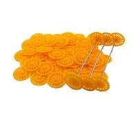 60PCS Vintage Plastic Wheels 27mm Model Toy Wheel with 30PCS Shaft Round Rod Axles for RC Car Truck Airplane DIY Model Toy Accessories (2x27MM)