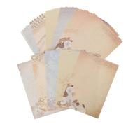 60pcs Vintage Writing Paper Letter Stationery A4 Country Style | Paper Sheets, Handwriting Friendly Surface, Smooth Writing Feel, for Gel Pens, Fountain Pens, Gift Notes