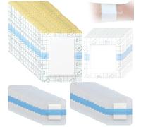 60PCS Waterproof Dressings for Wounds, Transparent Waterproof Dressing with Cotton Absorbent Pad for Showering Swimming and Sports
