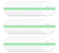 60PCS Waterproof Sensor Covers for Freestyle Libre 3, CGM Adhesive Patches Pre-Cut for Freestyle Libre 3, Transparent Waterproof Sweat-Resistant Sensor Patches, No Glue On The Center, Green