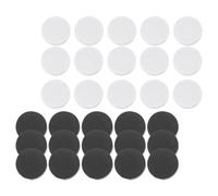 60pcs White and Black Plastic Board Chess Pieces Replacement Set | Simple Smooth Design, Friendly Edges, for Backgammon and Go Bang Boards, Easy Storage