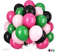 60PCS Witch Balloons, Black, White, Pink and Green Balloons Arch Kit, Witch Birthday Decorations for Witch Themed Birthday Party Wedding Baby Shower Easter