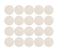 60pcs Wooden Discs Blanks for Artists and Craft Workshop Leaders | Poplar Wood, Khaki Finish, Burr Free Edges, Smooth Surface, for Stamps and Acrylic Paints