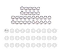 60Pieces Disc Pads Stabilize Earlobe Patches Clear Piercing Disc Easy to Stabilize Earrings for Women Non Pull Piercing for Bump