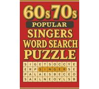 60s & 70s Music Word Search Book: Word Searches with Easy to Read Print about 60s and 70s Popular Singers and Groups | 6x9 inches, 100+ pages, 50+ Puzzles | Gift for Music Lovers of All Ages