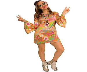 60s Groovy Baby Hippy Costume - Retro Adults Outfit