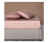 60S Lenzing Tencel Ice Silk Fitted Sheet Only Silky Sateen Weave Cooling Summer Soft Breathable Mattress Cover 25cm 30cm Deep Pocket Twin Queen King 1 Piece