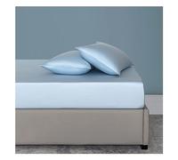 60S Lenzing Tencel Ice Silk Fitted Sheet Only Silky Sateen Weave Cooling Summer Soft Breathable Mattress Cover 25cm 30cm Deep Pocket Twin Queen King 1 Piece