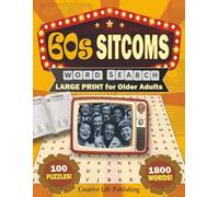 60s Sitcoms Word Search: Large Print for Older Adults (Laugh Tracks TV Sitcom Word Search Collection)