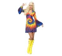Smiffys Womens's 1960s Tie Dye Costume, Small