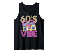 60's Vibe Vintage Style Cassette Tape Music Nostalgic Vibes Tank Top