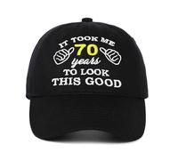 60th 65th 70th 75th 80th Birthday Gifts for Men Dad - Happy Funny Birthday Ideas Decorations Presents Baseball Cap Hat
