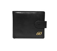 60th Anniversary Birthday Celebration Black Leather Wallet
