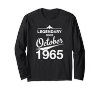 60th Birthday 60 Year Old Born in October 1965 Vintage Long Sleeve T-Shirt