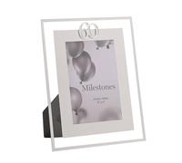 60th Birthday 60th Anniversary Photo Frame Mirror Border 6' x 4' Picture Freestanding 7304