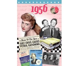 60th birthday anniversary dvd card 1956