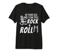 60th Birthday Born in 1966 60 Year Old & I Can Still Rock Premium T-Shirt