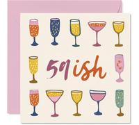 60th Birthday Cards for Women Men - Same Age Again - Happy Birthday Card for 60 Year Old Woman Man Dad Grandma Uncle Nan, 145mm Bday Greeting Cards