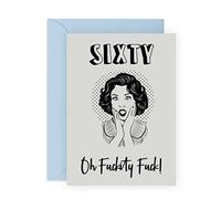 60th Birthday Cards For Women - Funny 60 Year Old Birthday Card For Mum Aunt Sister Colleague Bestie BFF Cousin Wife Ladies Female - Age Sixty Jokes