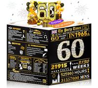60th Birthday Cards Funny 3D Pop Up Gifts with Envelope for Women Men Wedding Anniversary Party Decorations Born In 1965 60 Year Old Poster Greeting Cards for Grandma Mum Dad Husband Wife Aunt Uncle
