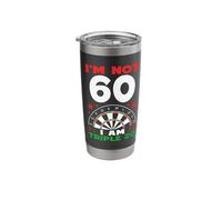 60th Birthday Darts 60 Year Old Stainless Steel Insulated Tumbler