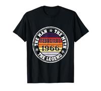 60th Birthday Gift Man Myth Legend February 1966 60 Yrs Old T-Shirt