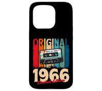 60th Birthday Gift Man Woman 1966 Vintage Cassette 60 Deco Case for iPhone 15 Pro