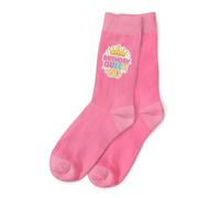 60th Birthday Gift Set, Pink Socks & Tote Bag, Age 60 Birthday Celebration Theme, 2 Piece Set - One Size Fits All (Socks Only)