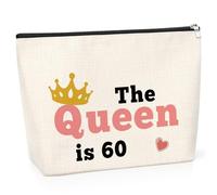 60th Birthday Gifts for Grandmother Turning 60 Birthday Gift for Women Makeup Bag Sixty Year Old Birthday Gift for Her 1964 Birthday Gift for Mother Aunt Cosmetic Bag Happy 60 Year Old Birthday Gift