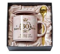 60th Birthday Gifts for Women, Fabulous 60 Limited Edition, 14oz Marble Mug