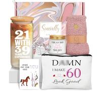 60th Birthday Gifts for Women, Funny 60th Birthday Gift Ideas, 21 with 39 Years Experience, Unique 60th Birthday Gifts for Her, Happy 60 Birthday Gifts, Gifts for 60th Mom Sister Friend Coworker