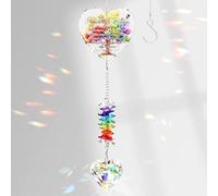 60th Birthday Gifts for Women Glass Suncatcher Happy 60th Birthday Ideas Heart Rainbow Maker Keepsake Presents for Mum Dad Friends Turning 60 Year Old Hanging Ornament
