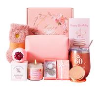 60th Birthday Gifts For Women, Happy 60th Birthday Hamper Basket For Her, Turning 60 Year Old Female Birthday Gifts,Birthday Pamper Box For Ladies, Personalised 30th Birthday Presents For Mom Wife