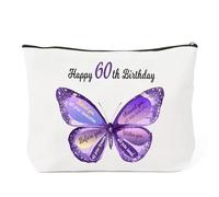 60th Birthday Gifts for Women Keepsake,Unusual 60 Birthday Gifts for Her,Womens 60 Presents,Stocking Fillers,60th Presents for Women Grandma Mum Auntie Friend,Makeup Bag