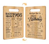 60th Birthday Gifts for Women Men, 1966 Cutting Board