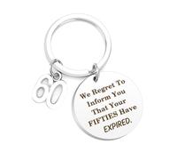 60th Birthday Gifts for Women Men,Special Mens 60 Years Old Birthday Gifts Funny Keyring,Male Gifts for 60th Birthday Gifts for Dad Mum Her Him Ideas Gifts Joke Gift Presents