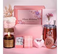 60th Birthday Gifts for Women, Personalised Birthday Hampers for Women Turning 60, Funny 60 Year Old Pamper Gift Basket for Best Friend, Mum, Sister, Wife, Auntie, Ladies 60th Birth day Presents Ideas