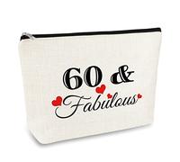 60th Birthday Gifts Idea Cosmetic Bag Gift 60th Birthday Gifts for Women 60 Year Old Gifts for Her Boss Leader Nana Best Friend Mom Aunt Makeup Bag Born in 1965 Gifts Travel Toiletry Bag