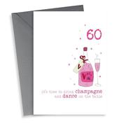 60th birthday - happy birthday - its time to drink champagne - dance on the table