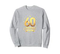 60th Birthday Legend Celebration Gift for Milestone Age Sweatshirt, Adult Unisex, Heather Grey, XXL