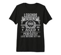 60th Birthday Legends were Born in July 1966 60 Year Old Men Premium T-Shirt