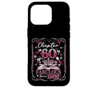 60th Birthday Queen Chapter 60 Fabulous Since 1966 Women Case for iPhone 16 Pro